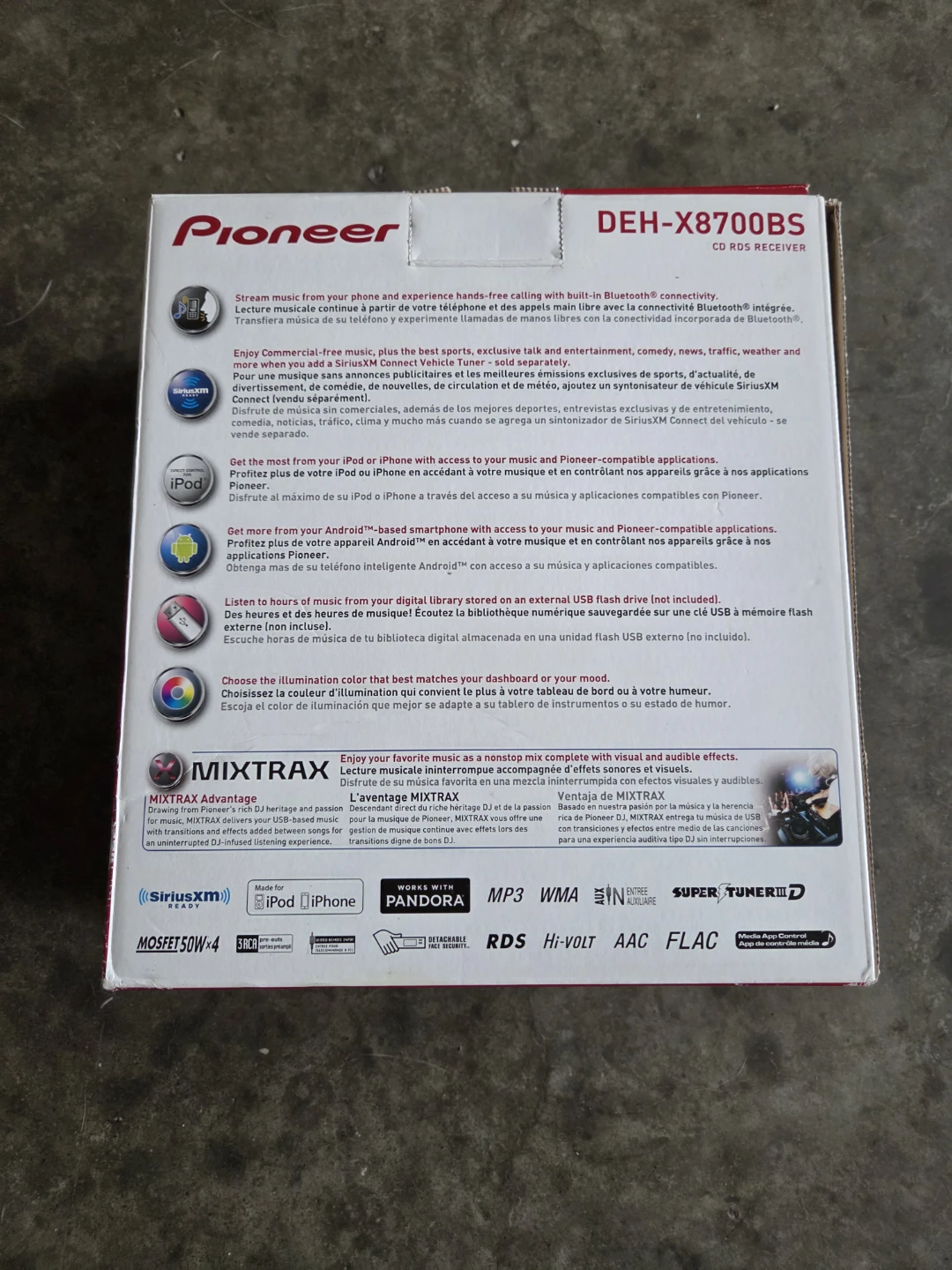 Pioneer DEH-X8700BS CD RDS Receiver - photo 3