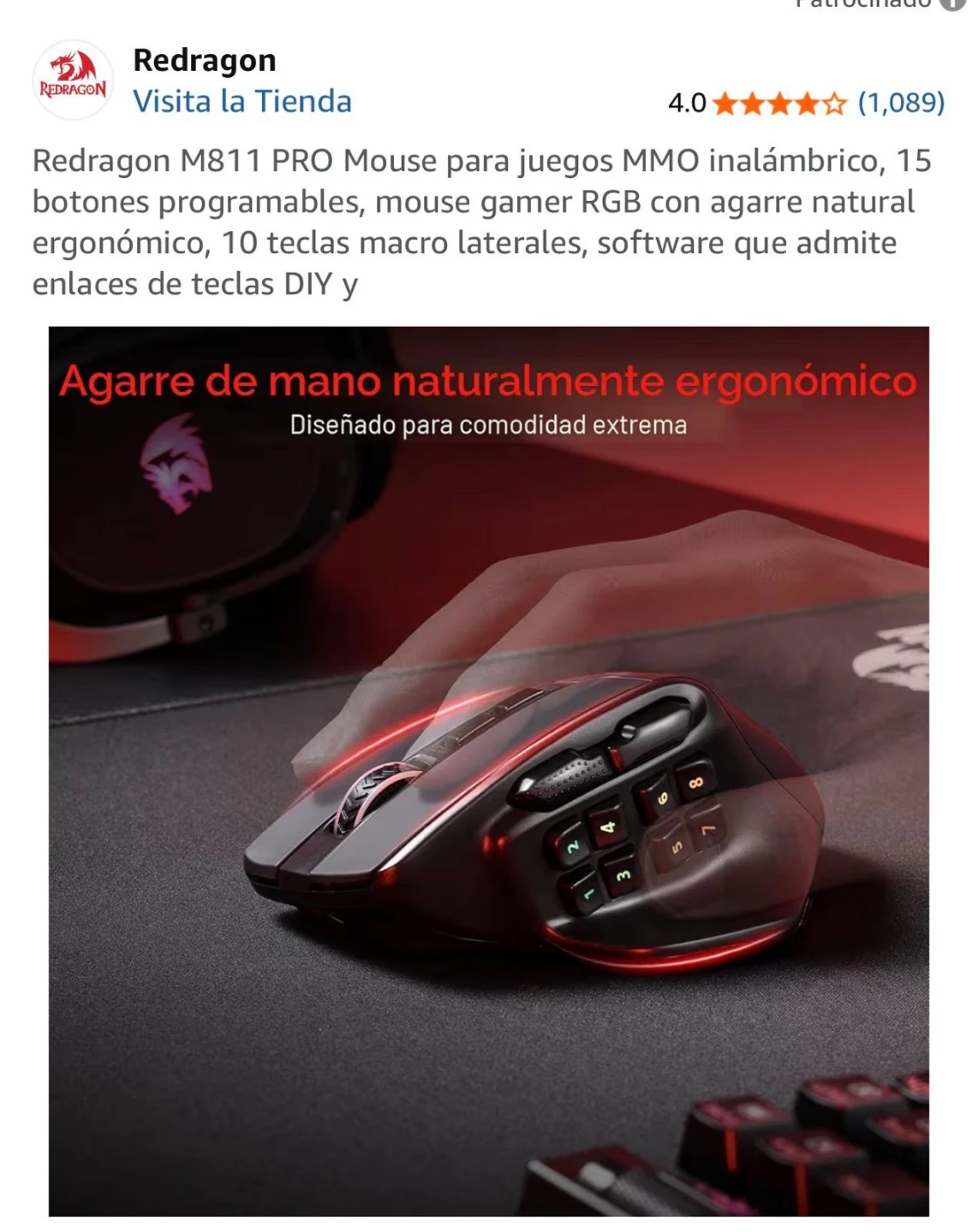Redragon M811 PRO Wireless Gaming Mouse - photo 3