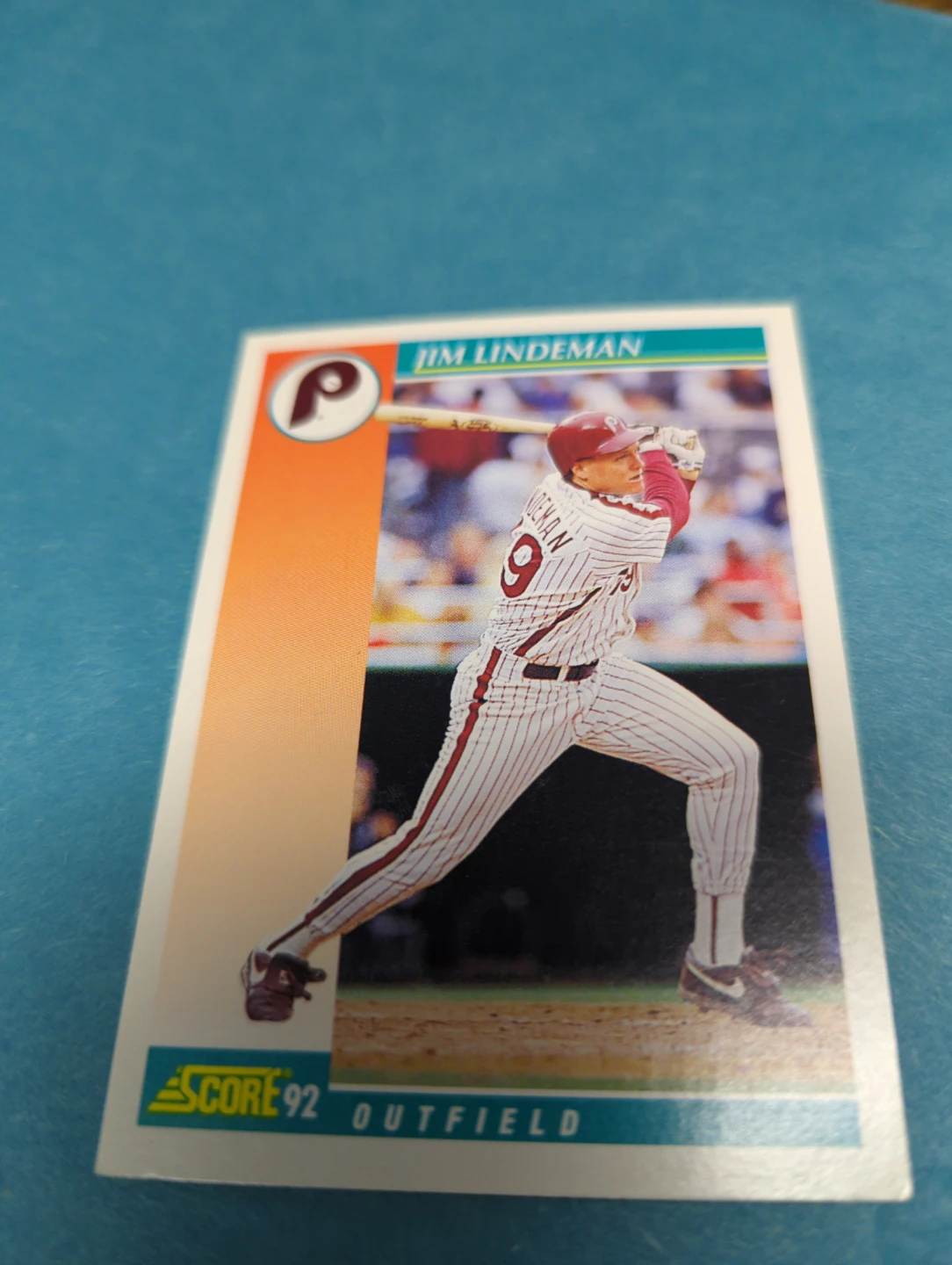 Score 92 Jim Lindeman Baseball Card ⚽