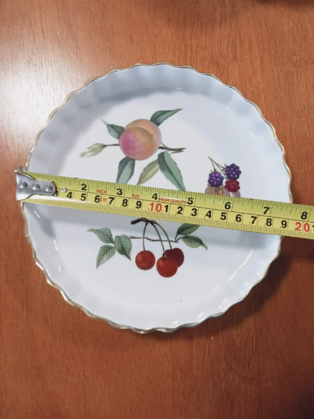 ⚽  Royal Worcester Evesham Porcelain Fruit Plate - photo 3