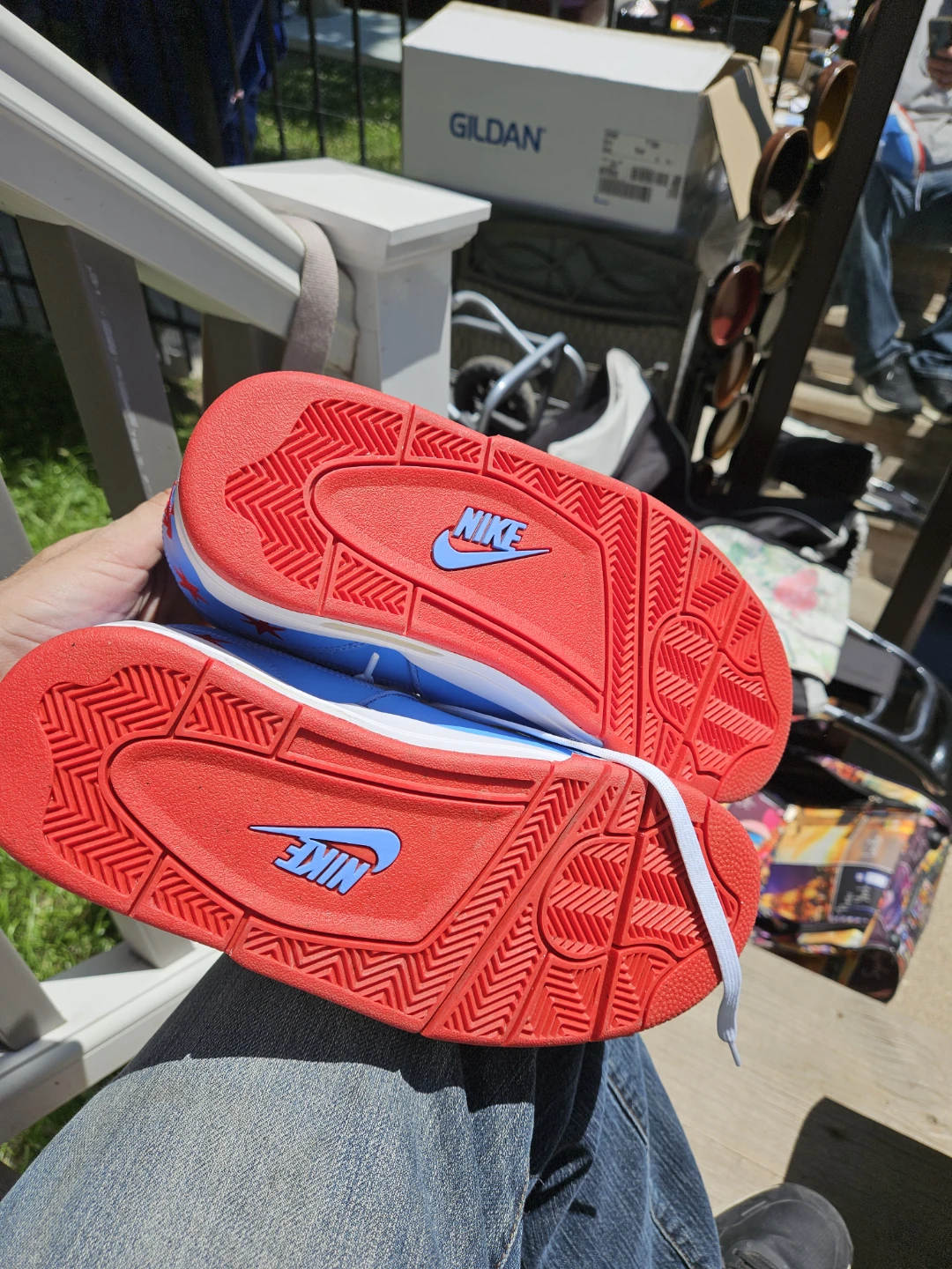Nike Air Jordan Sneakers - Blue/Red - photo 4