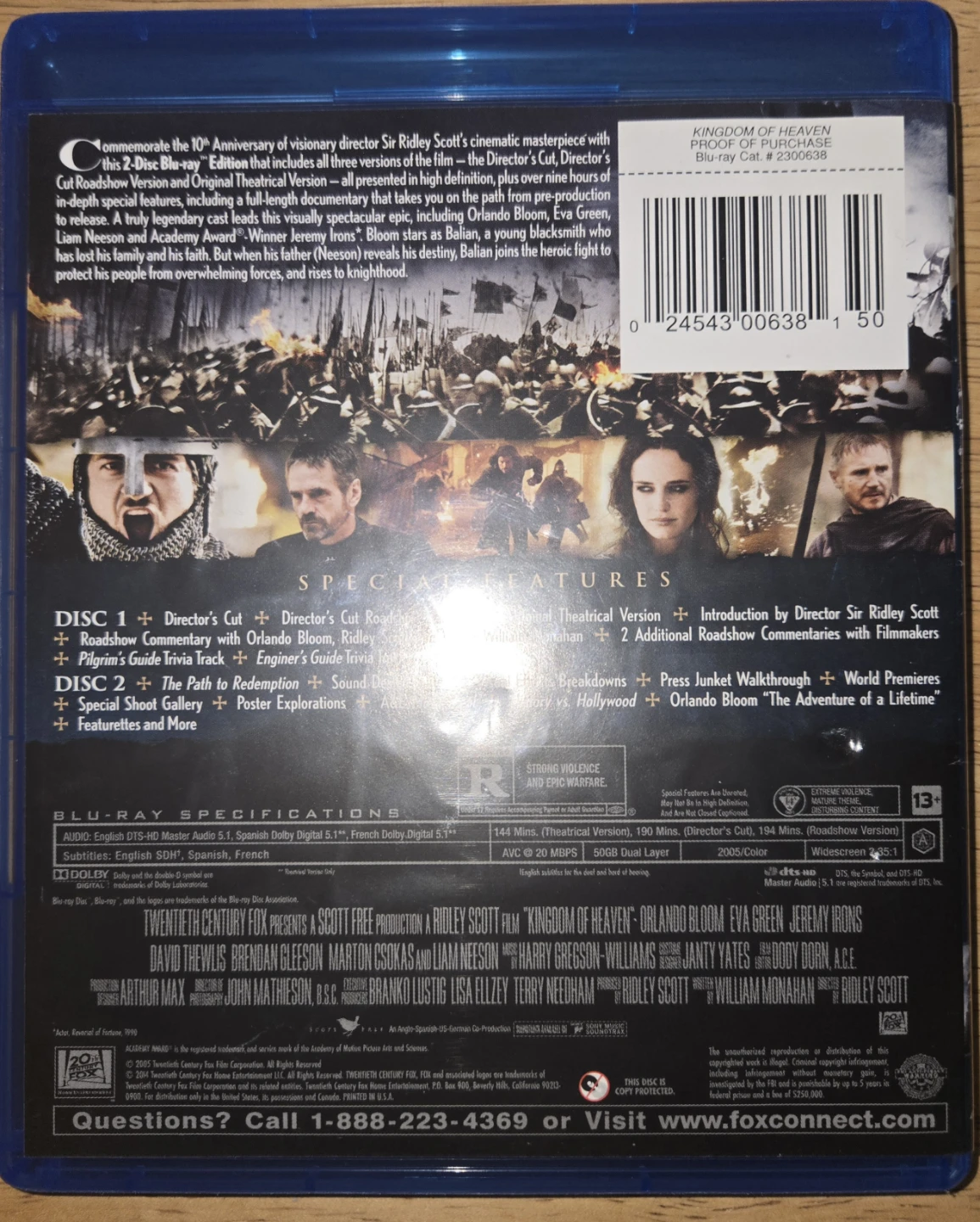Kingdom of Heaven Blu-Ray - photo 2
