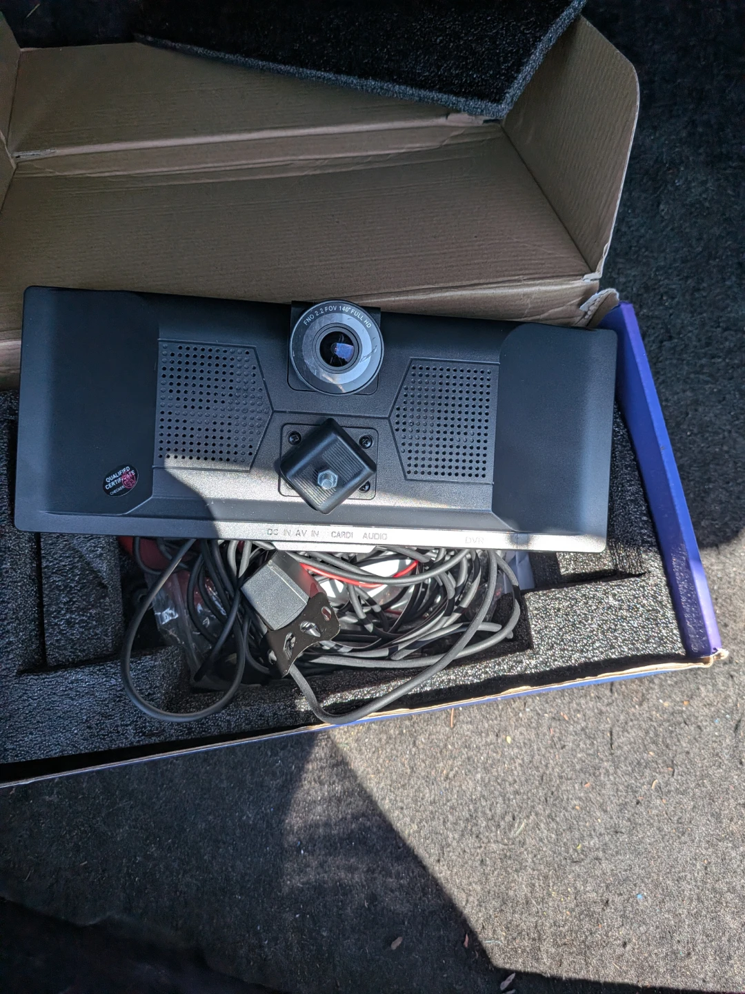 Car play with Dash and back Cam Mirror with Cables - photo 2