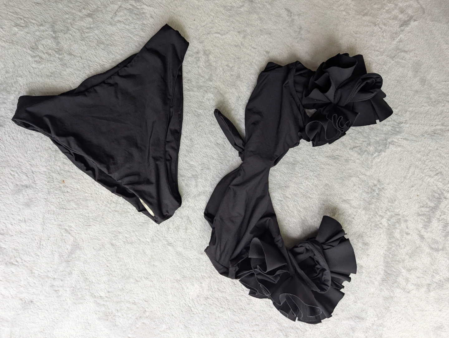 ⚽Maygel Coronel Black Ruffle Bikini - photo 4