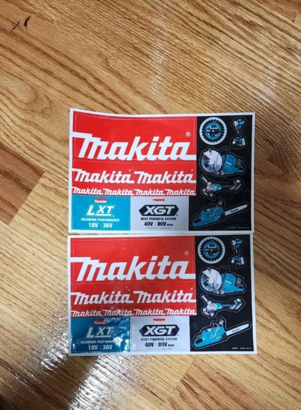 Makita LXT & XGT Tool Stickers ⚽