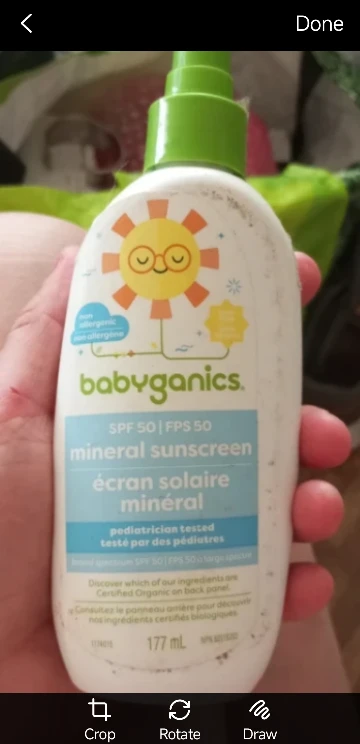 Babyganics Mineral Sunscreen SPF 50 - 177 mL