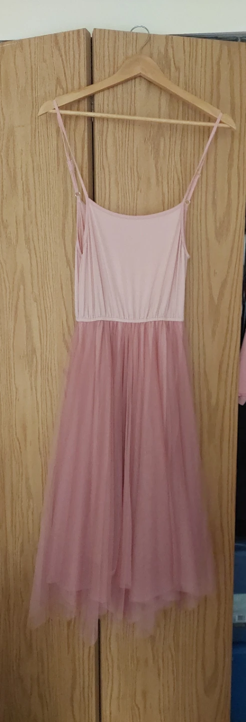 Pink Tulle Layered Dress