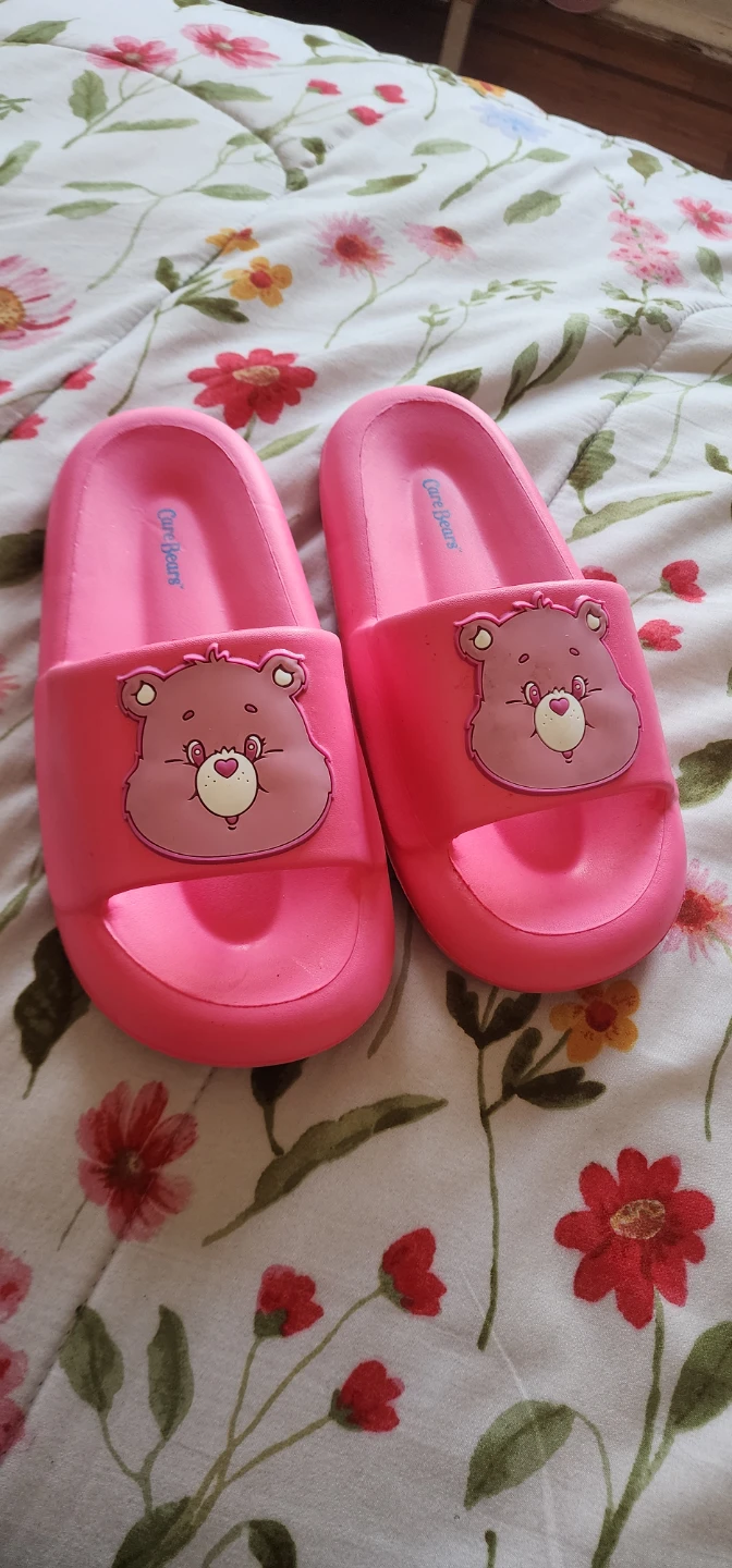 Care Bears Pink Slide Sandals