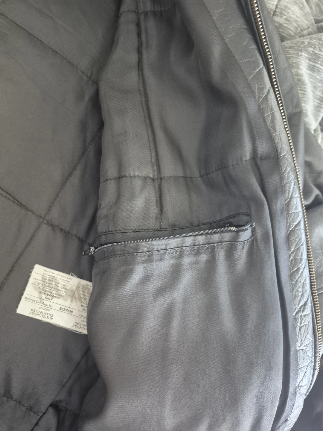 Roots Black Leather Jacket XL/TG - photo 3