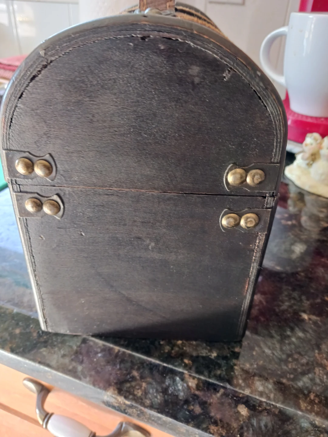 Wooden Treasure Chest Trinket Box - photo 4