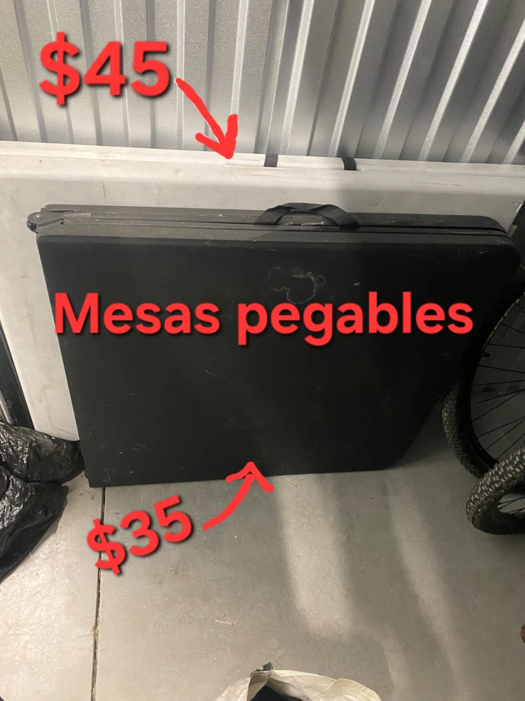 ⚽2 Folding table $60 for both