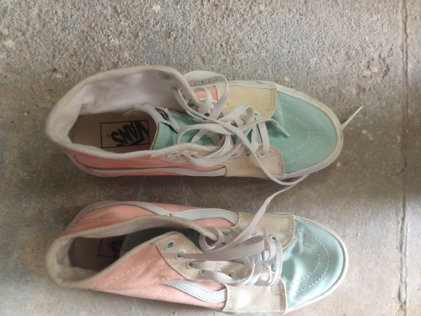 Vans Sk8-Hi Colourblock Sneakers - Size 11 - photo 2