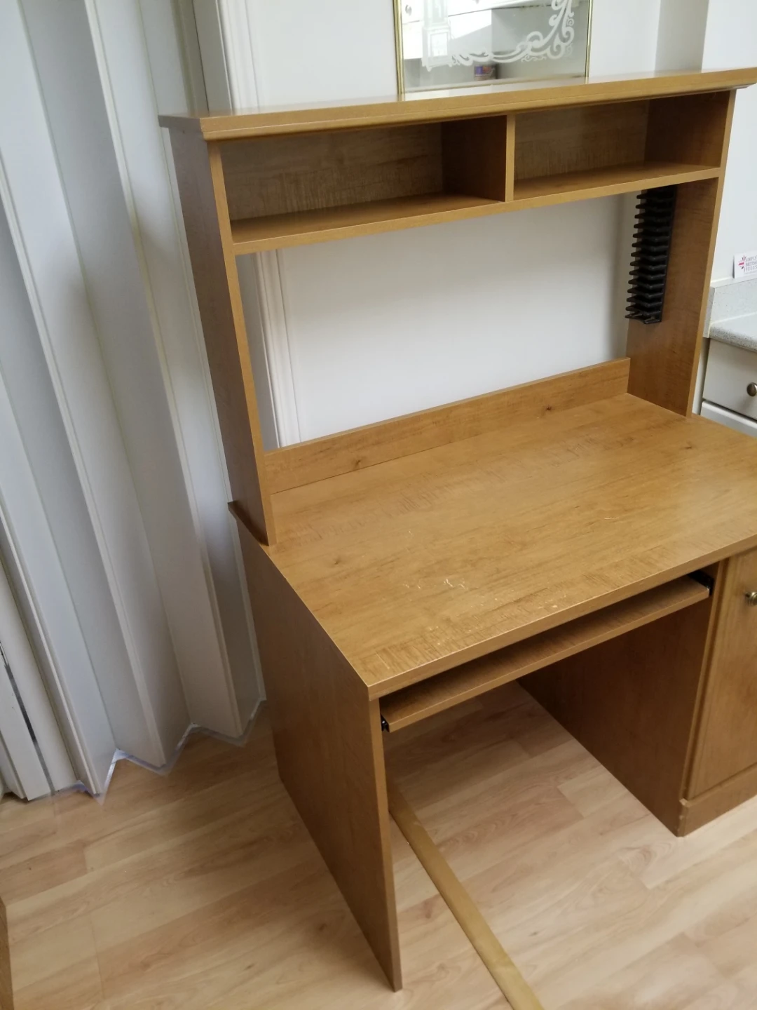Wooden Desk with Hutch - photo 2