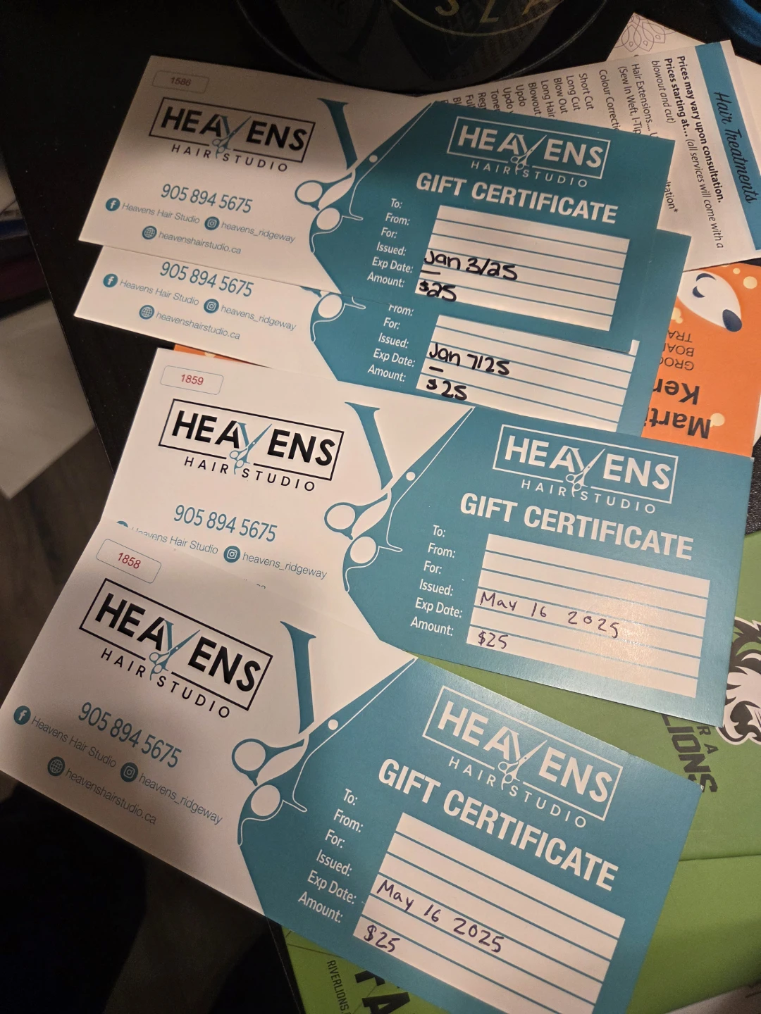 Heavens Hair Studio gift cards