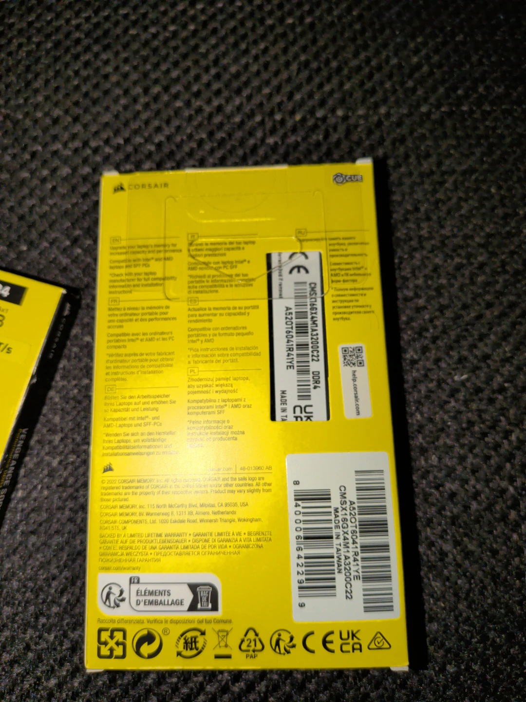 Corsair Vengeance SODIMM DDR4 16GB RAM - photo 2