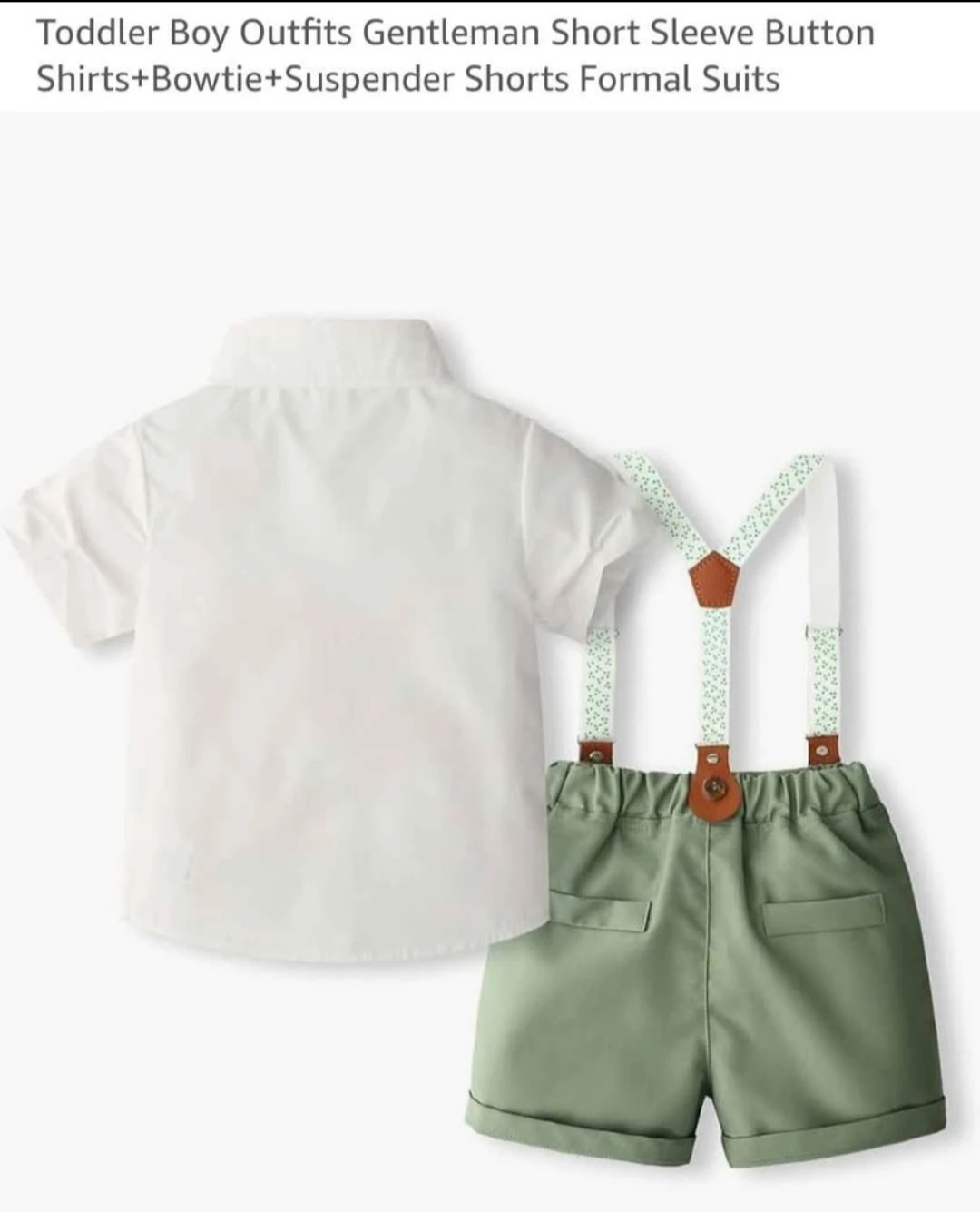 Toddler Boy Gentleman Outfit Set⚽ - photo 2