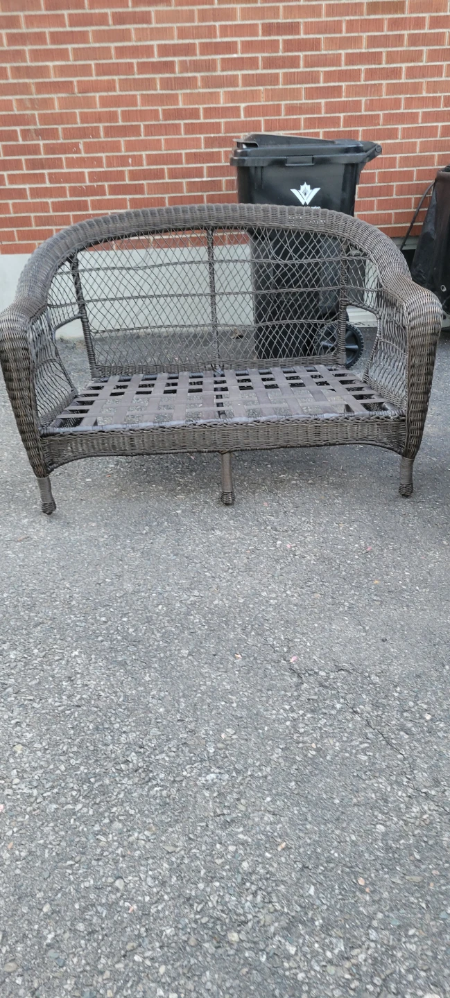Wicker Patio Furniture Set with Loveseat and 2 Chairs - photo 5