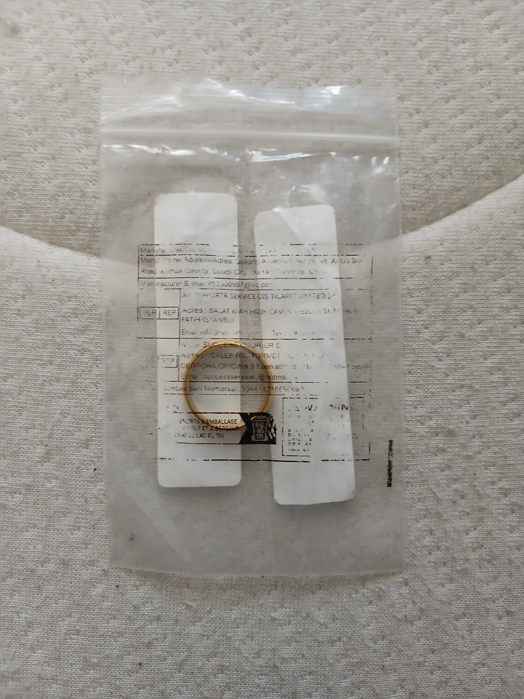 Luxury 24K Gold Plated Tungsten Steel Ring - photo 2