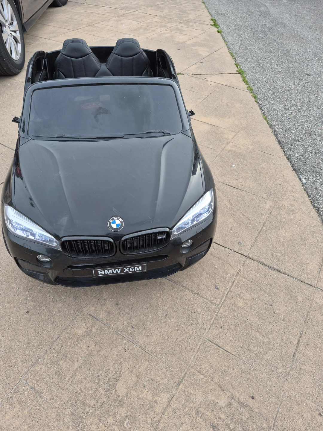 Black BMW X6M Ride-On Toy Car with Remote