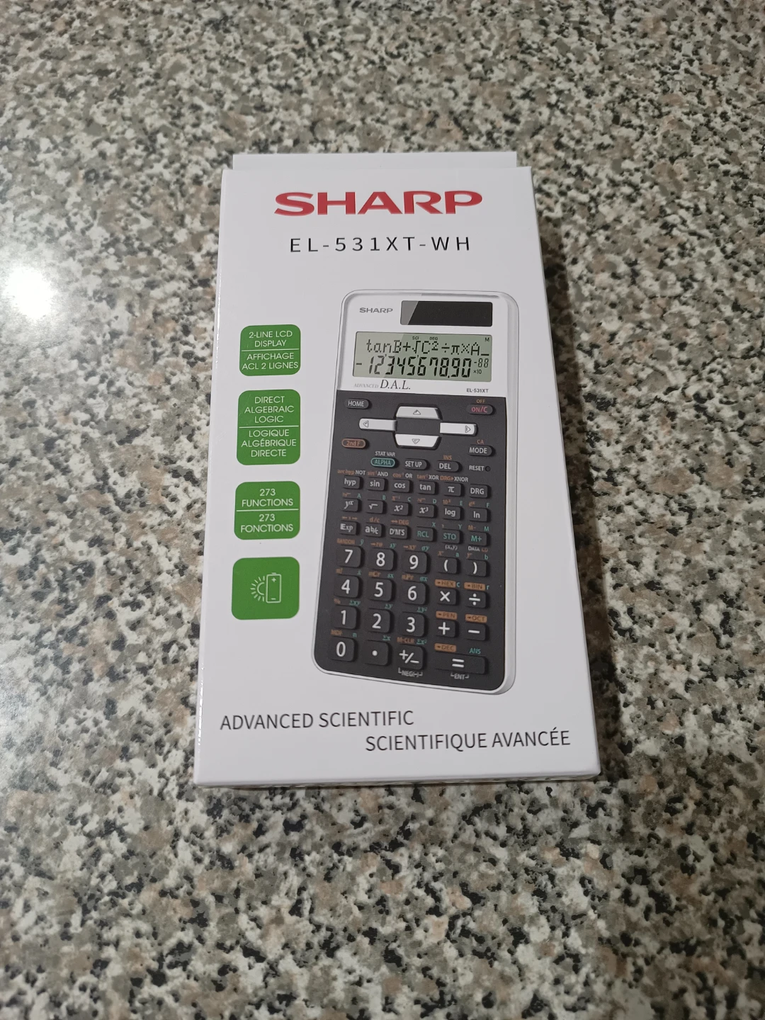 Sharp EL-531XT-WH Scientific Calculator - photo 2