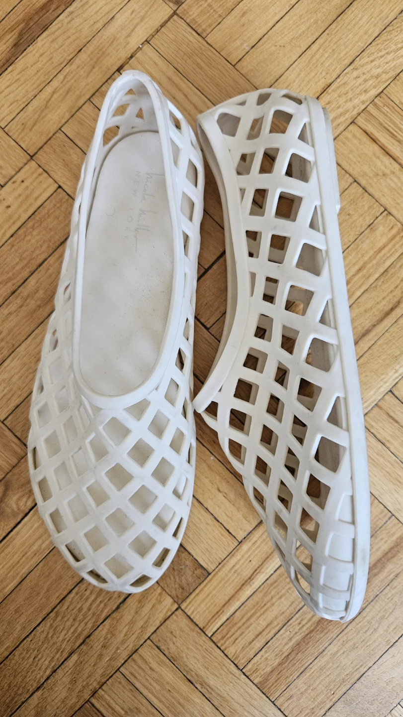 Nicole Miller New York White Mesh Flats - Size 8 - photo 2