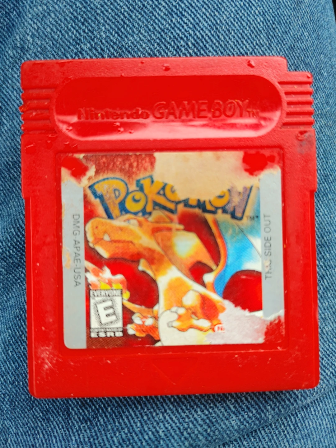 Pokemon Red Game Boy Cartridge
