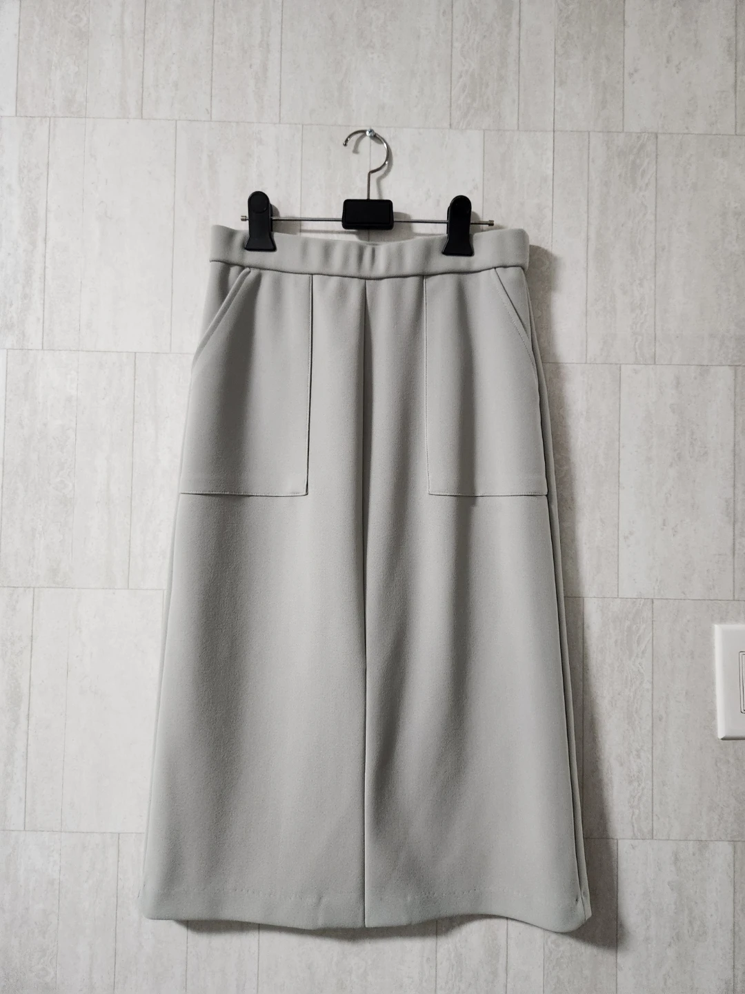 Light Grey Midi Skirt