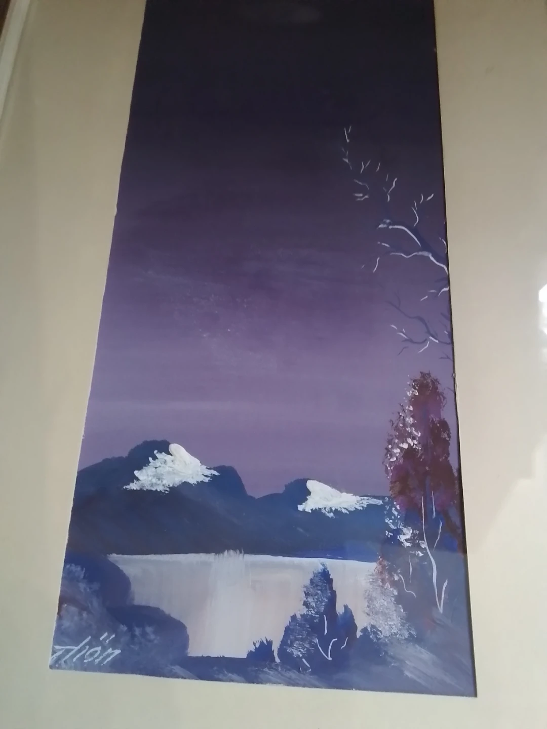 Vintage Mid-Century Swedish Landscape Painting – Signed "Thön" - photo 4