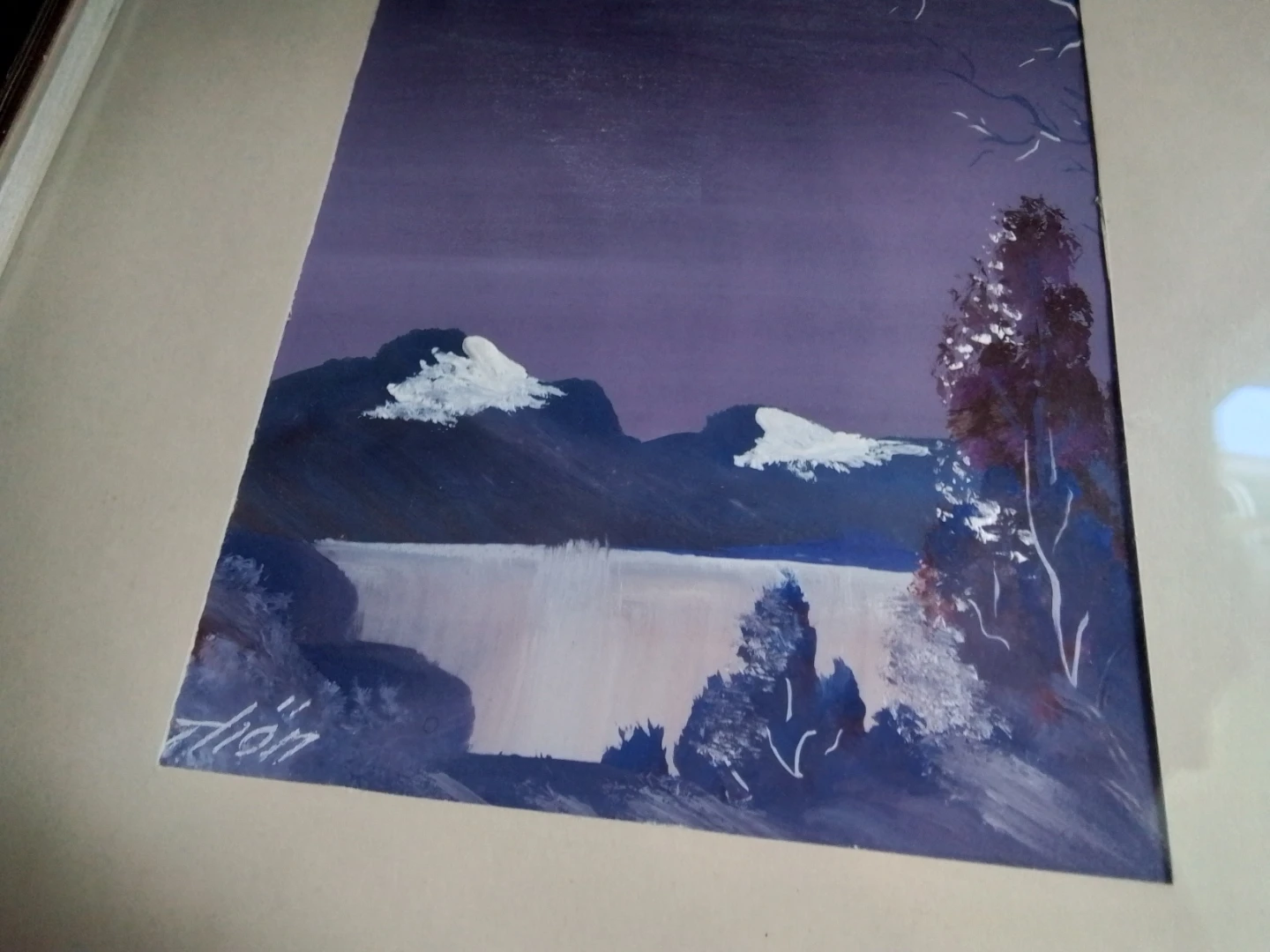 Vintage Mid-Century Swedish Landscape Painting – Signed "Thön" - photo 5