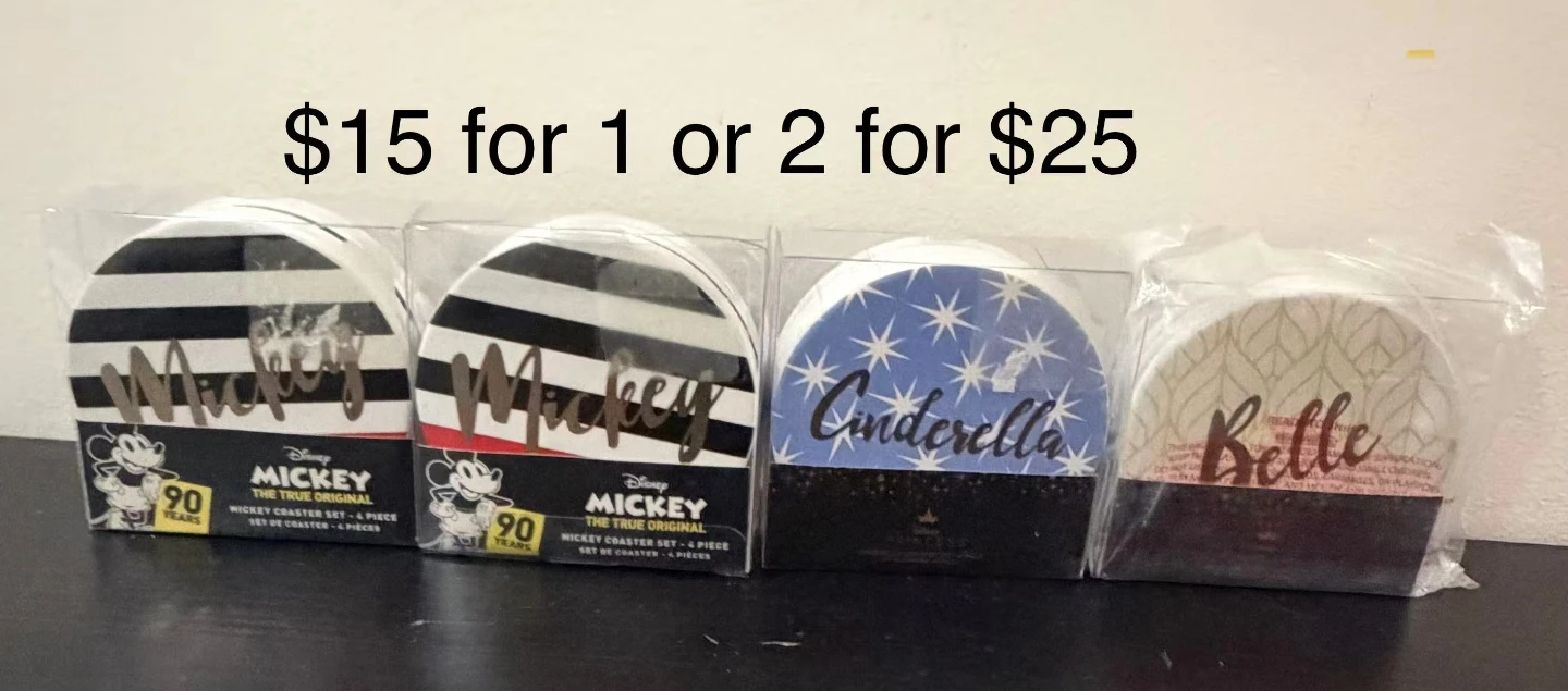 Mickey and Disney Coaster Sets