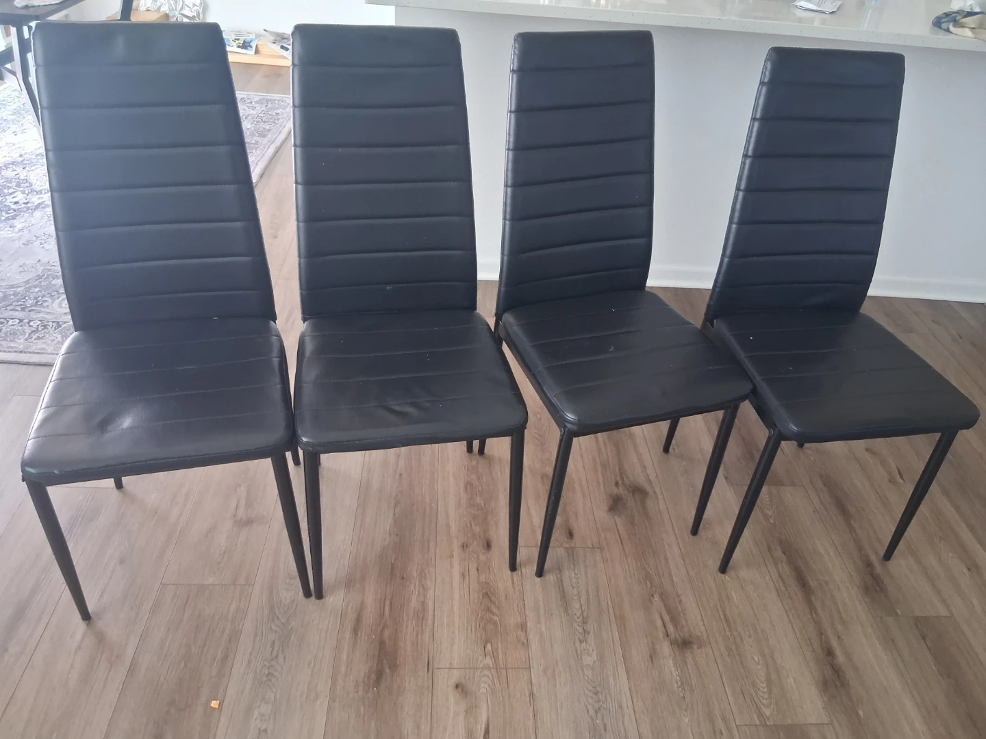 Set of 4 Black Dining Chairs - photo 2