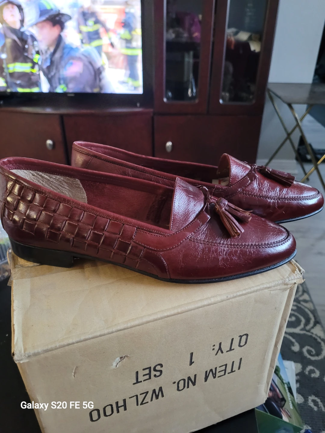 Sergio Bruttini Burgundy Leather Loafers