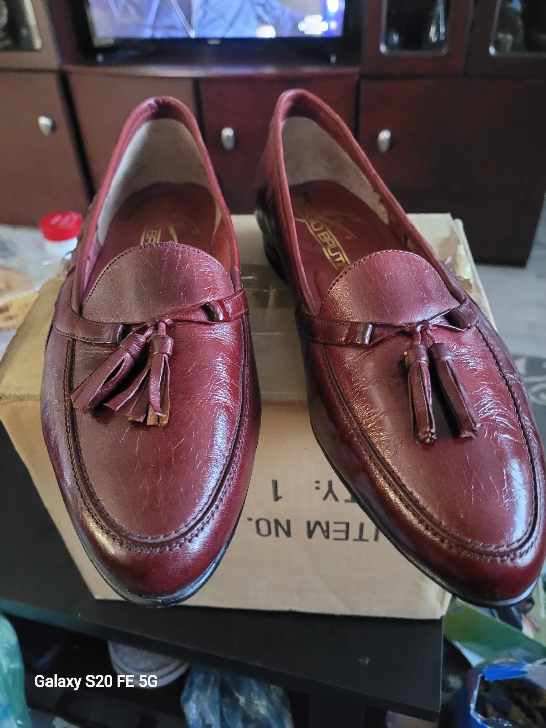 Sergio Bruttini Burgundy Leather Loafers - photo 3