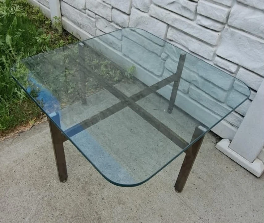 Glass Top Side Table