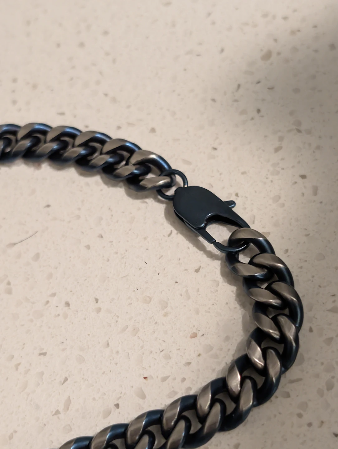 LYNX Stainless Steel Chain Necklace BLUE/SILVER
