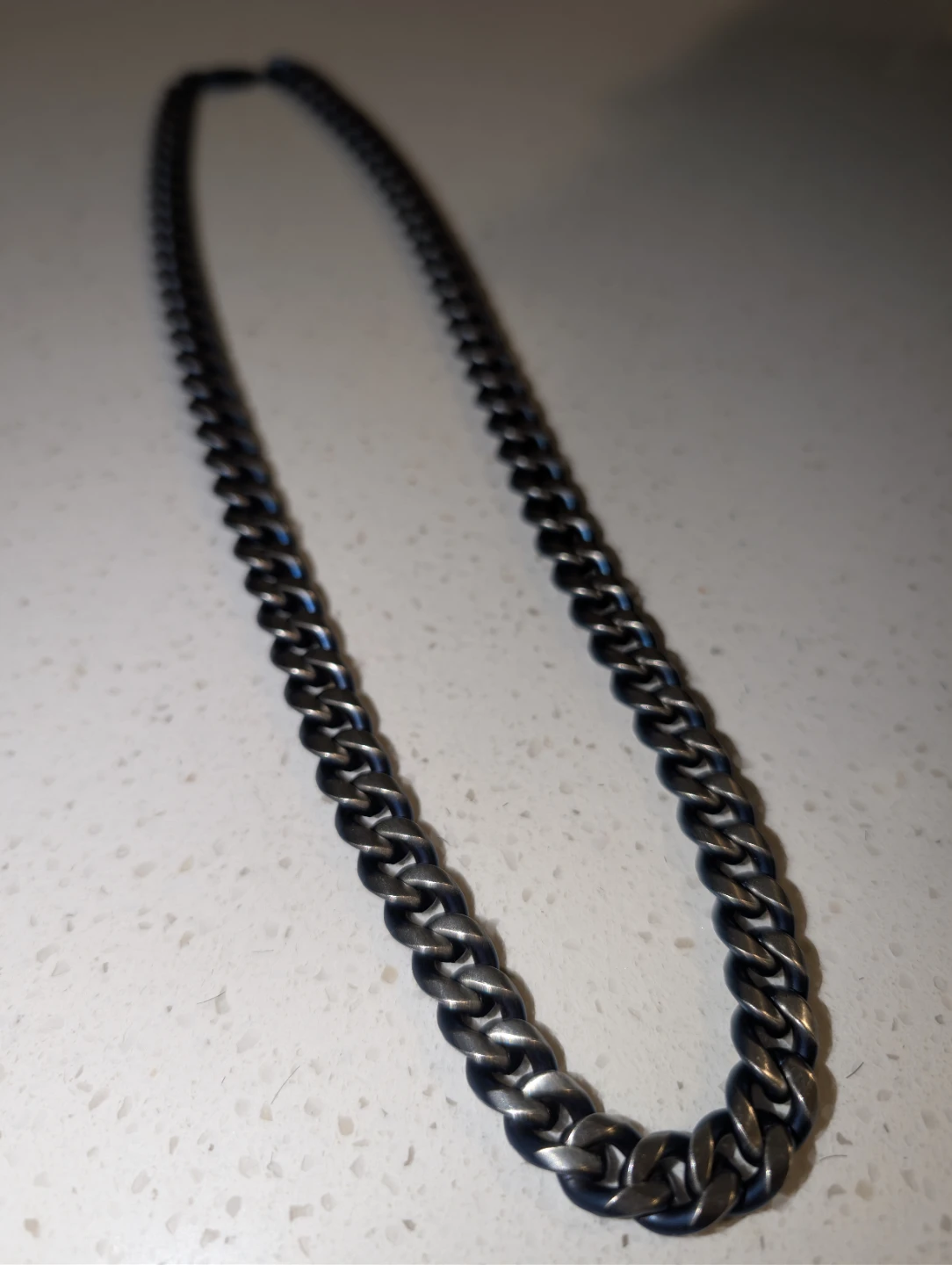 LYNX Stainless Steel Chain Necklace BLUE/SILVER - photo 2