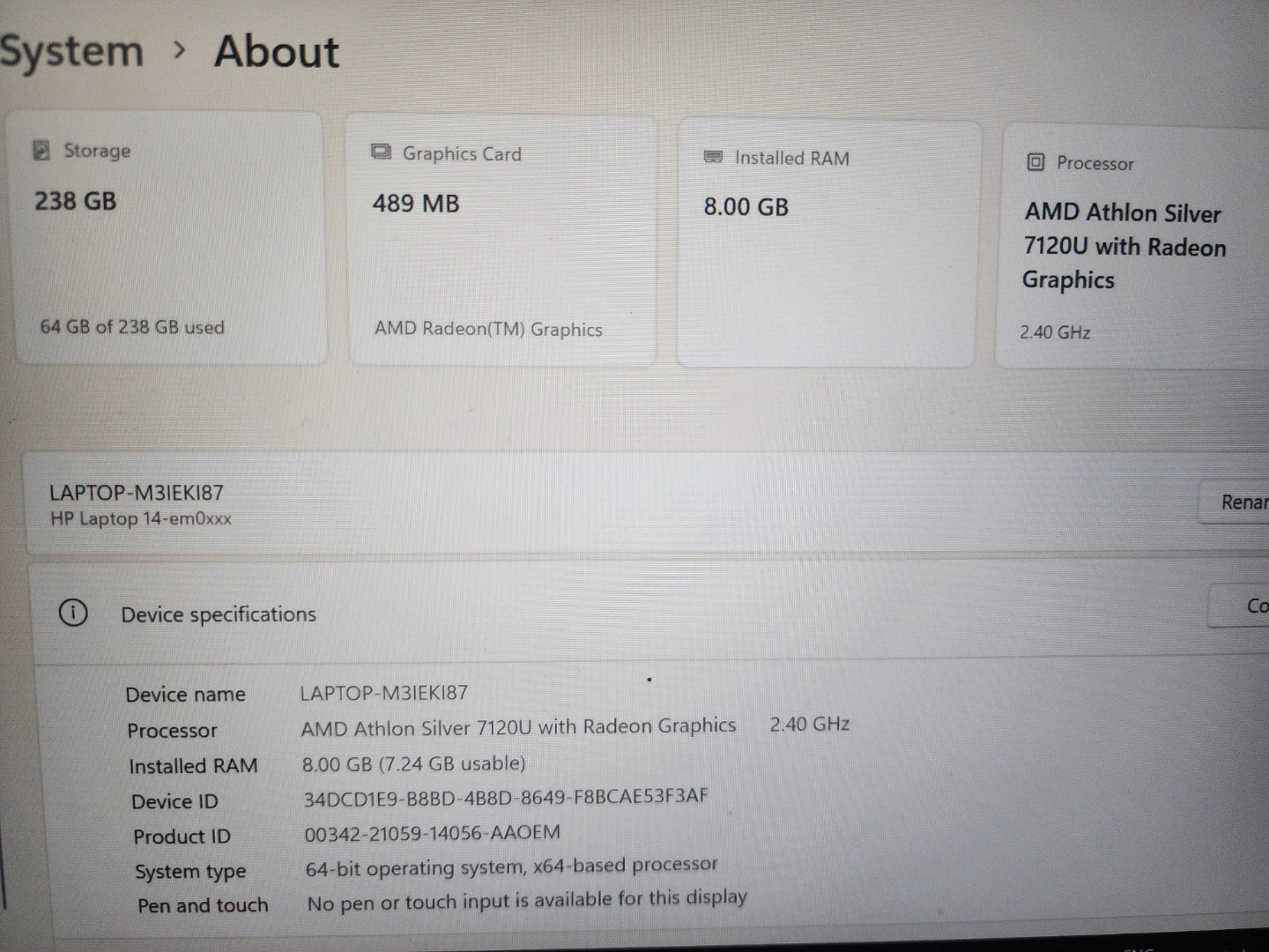 HP 14" Laptop - em0xxx - photo 4