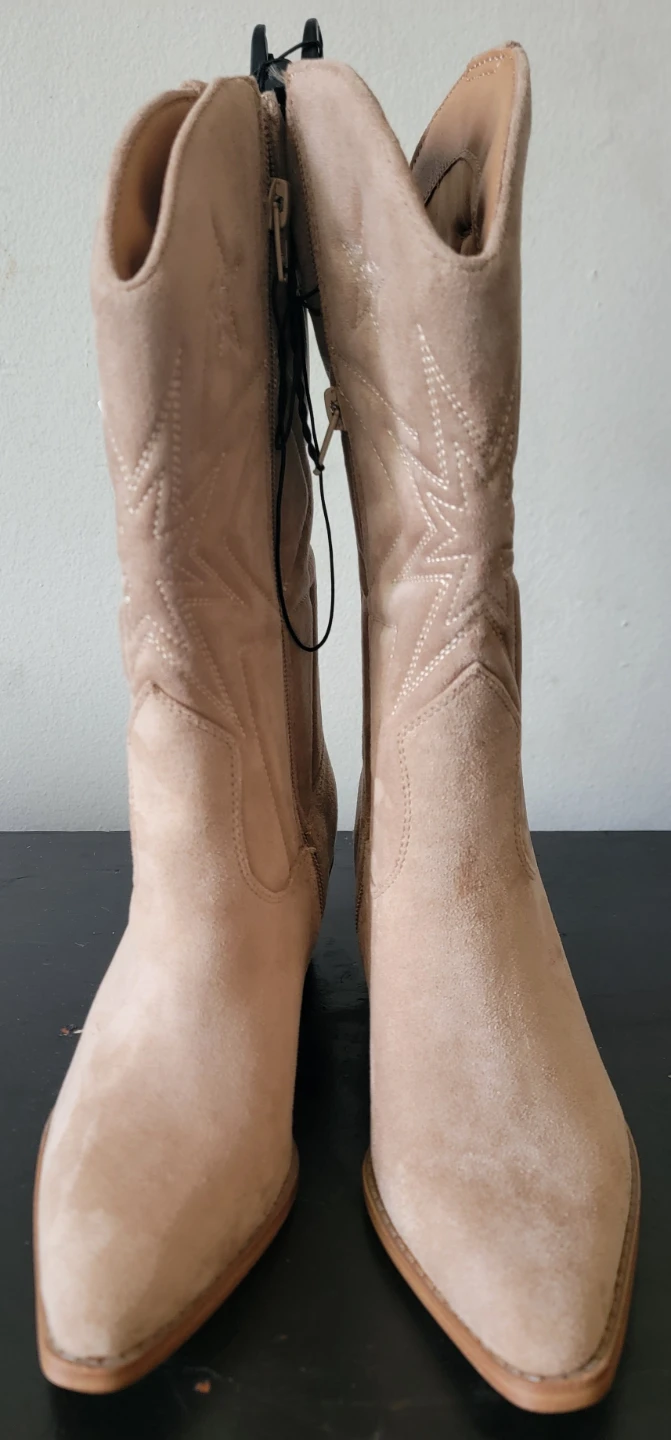 Women's Tan Western Boots Size 6 - photo 4