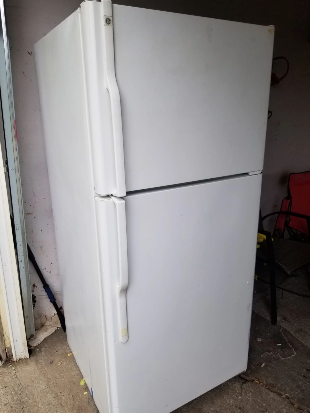 White GE Refrigerator