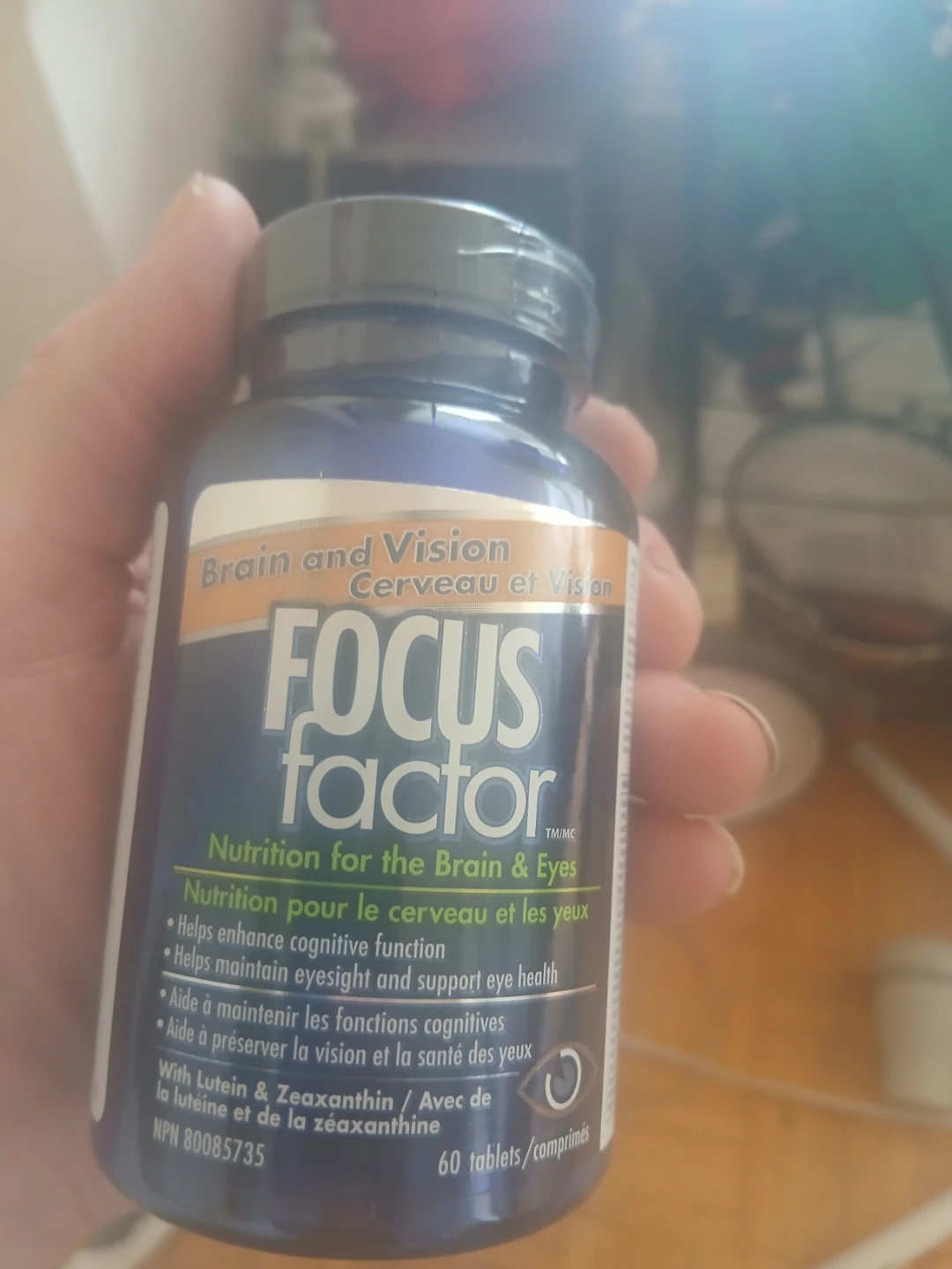 Focus Factor Brain and Vision Supplement - 60 Tablets l)×5 - photo 2