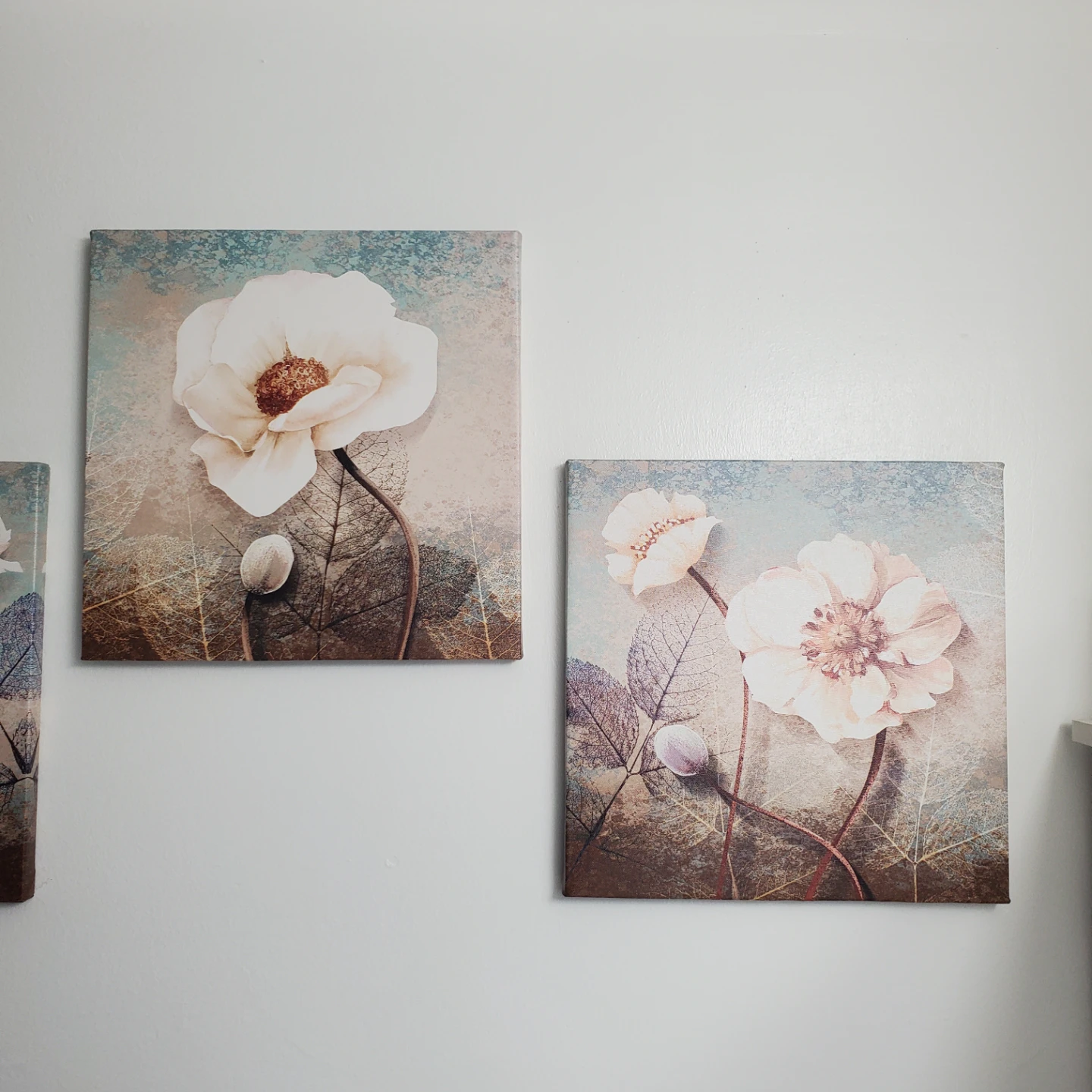 Set of 4 Floral Canvas Wall Art - photo 4