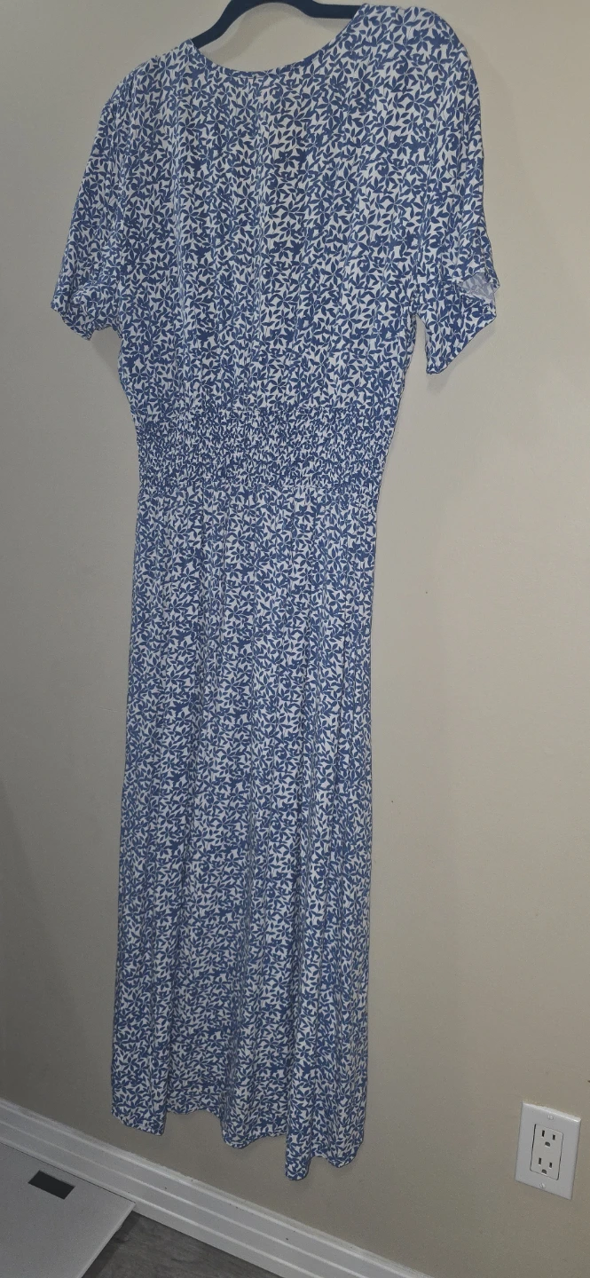 Joe Fresh Blue & White Floral Dress XL/TG - photo 5
