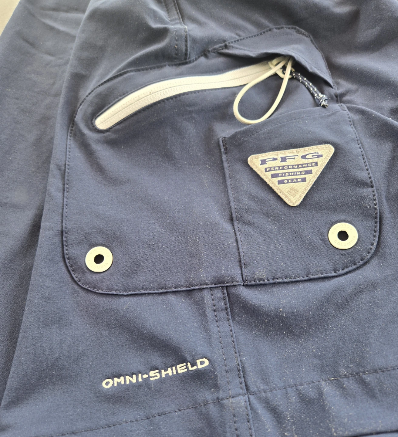 Men's Columbia PFG Navy Shorts. 42X10. - photo 4