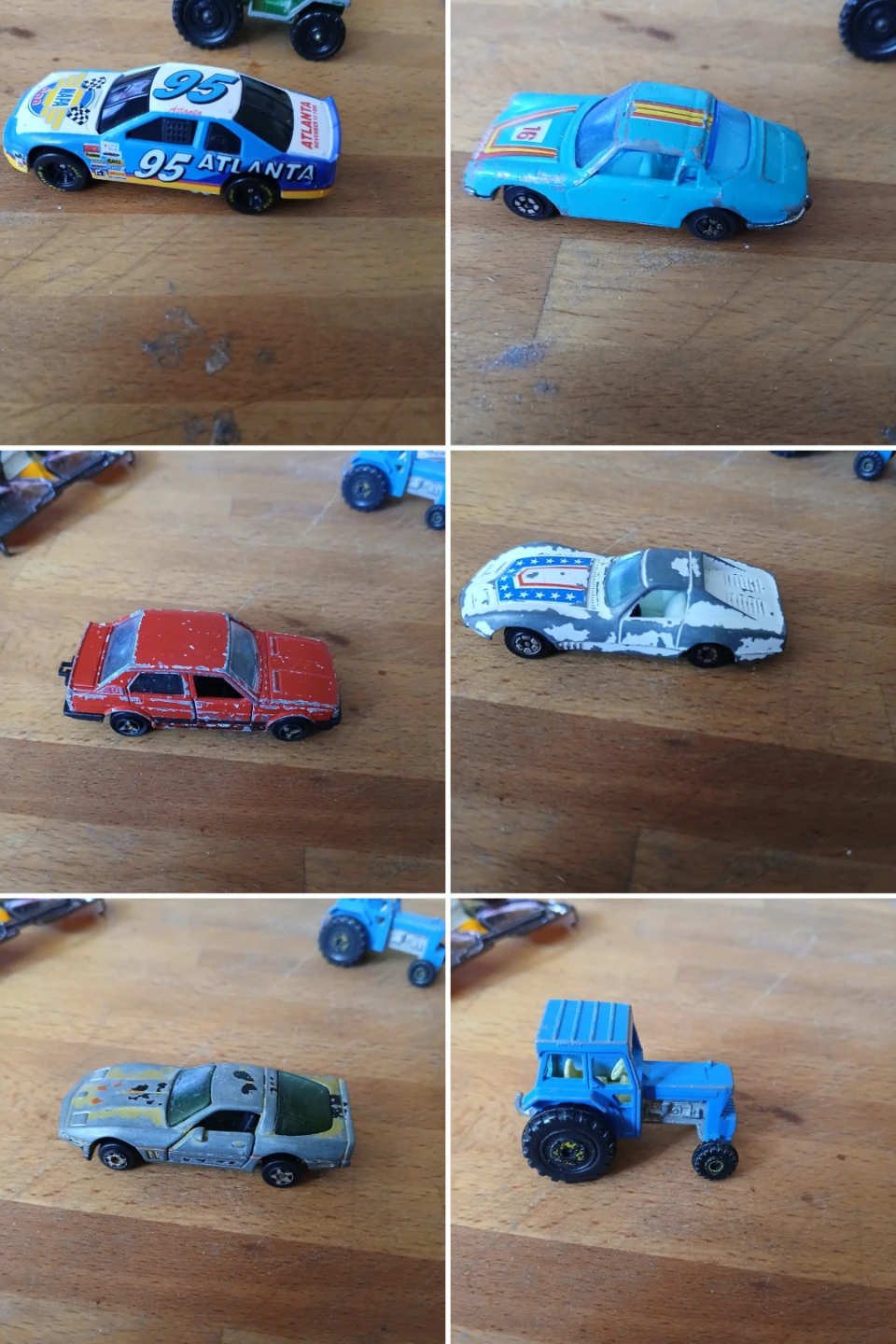 Collection of Die-Cast Toy Cars and Tractor - photo 3