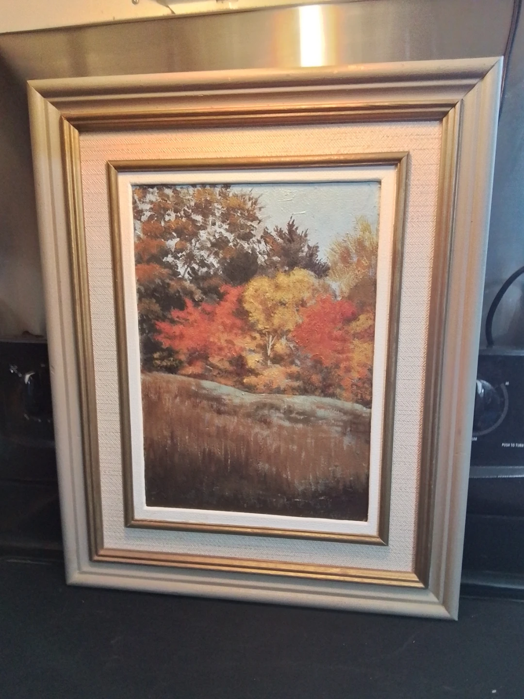 Vng 1992 Original Oil Landscape "Autumn" by Canadian Artist - photo 2