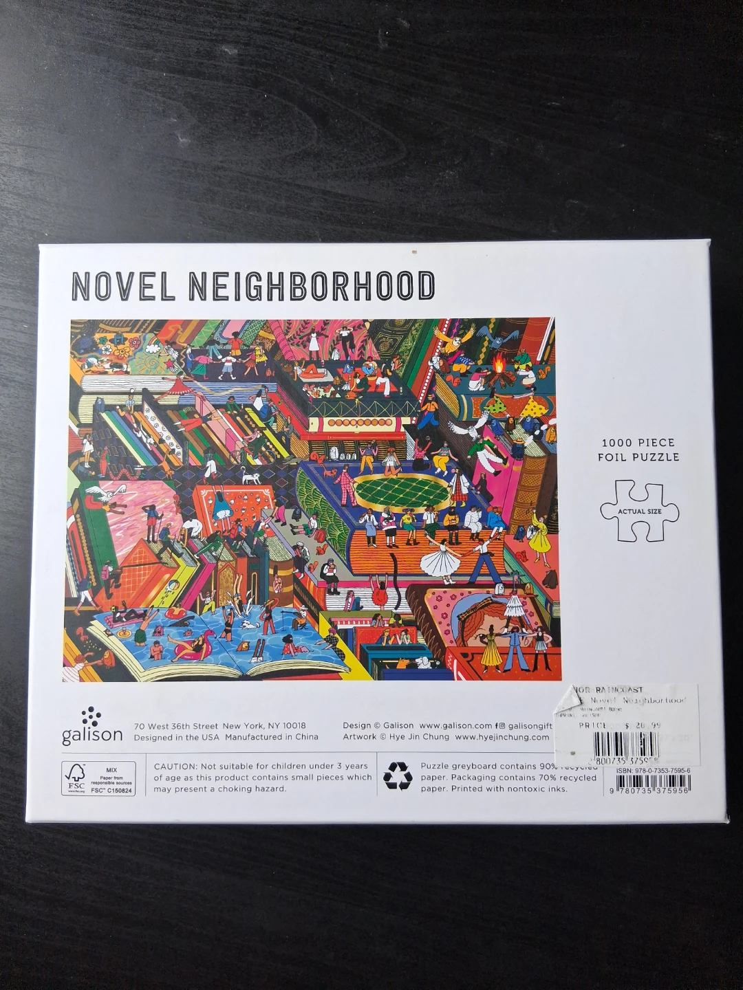 [QUICK SALE, MUST GO TODAY] Galison Novel 1000 Piece Foil Puzzle - photo 2
