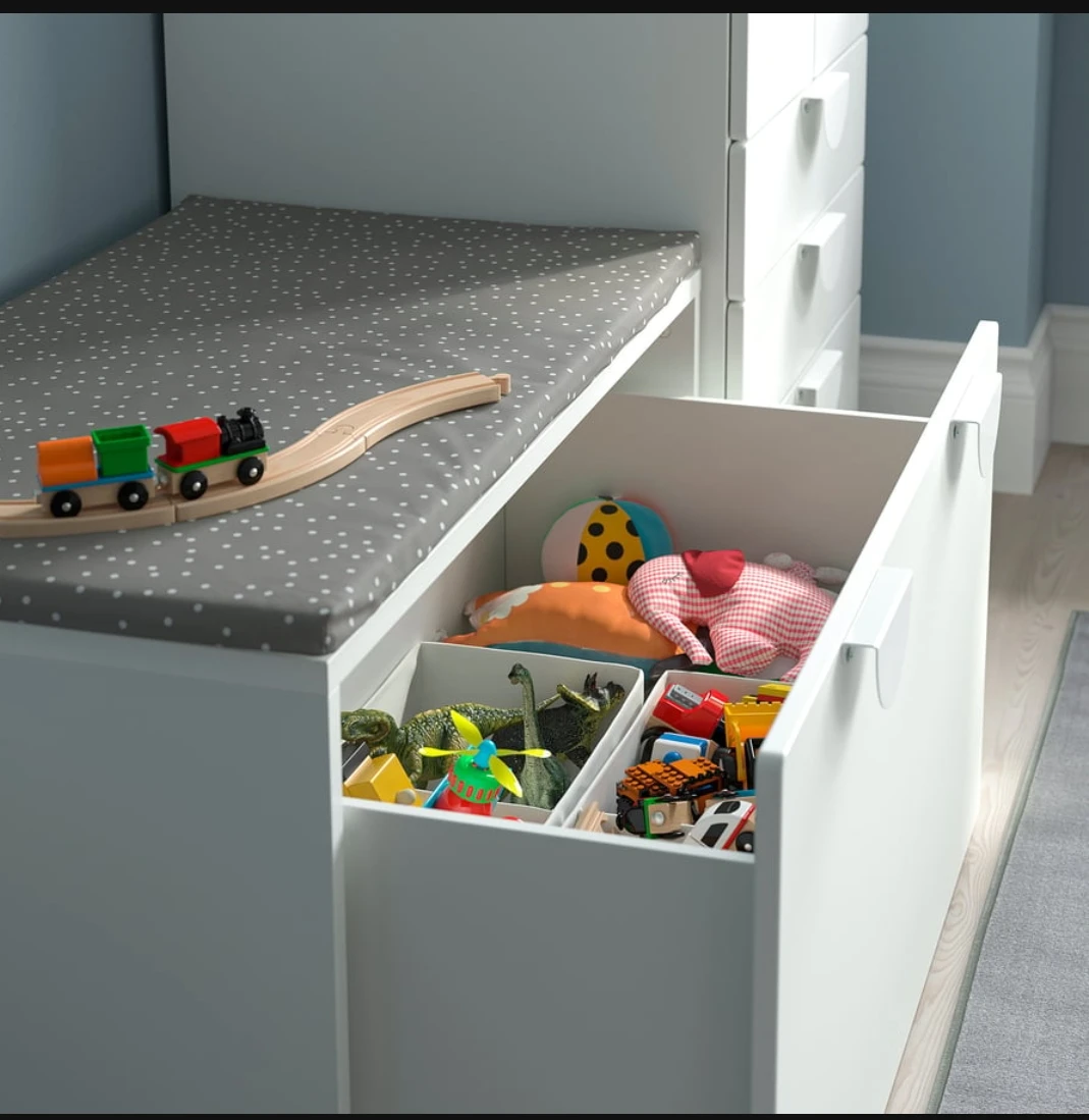 Ikea Samstad White Storage Bench
