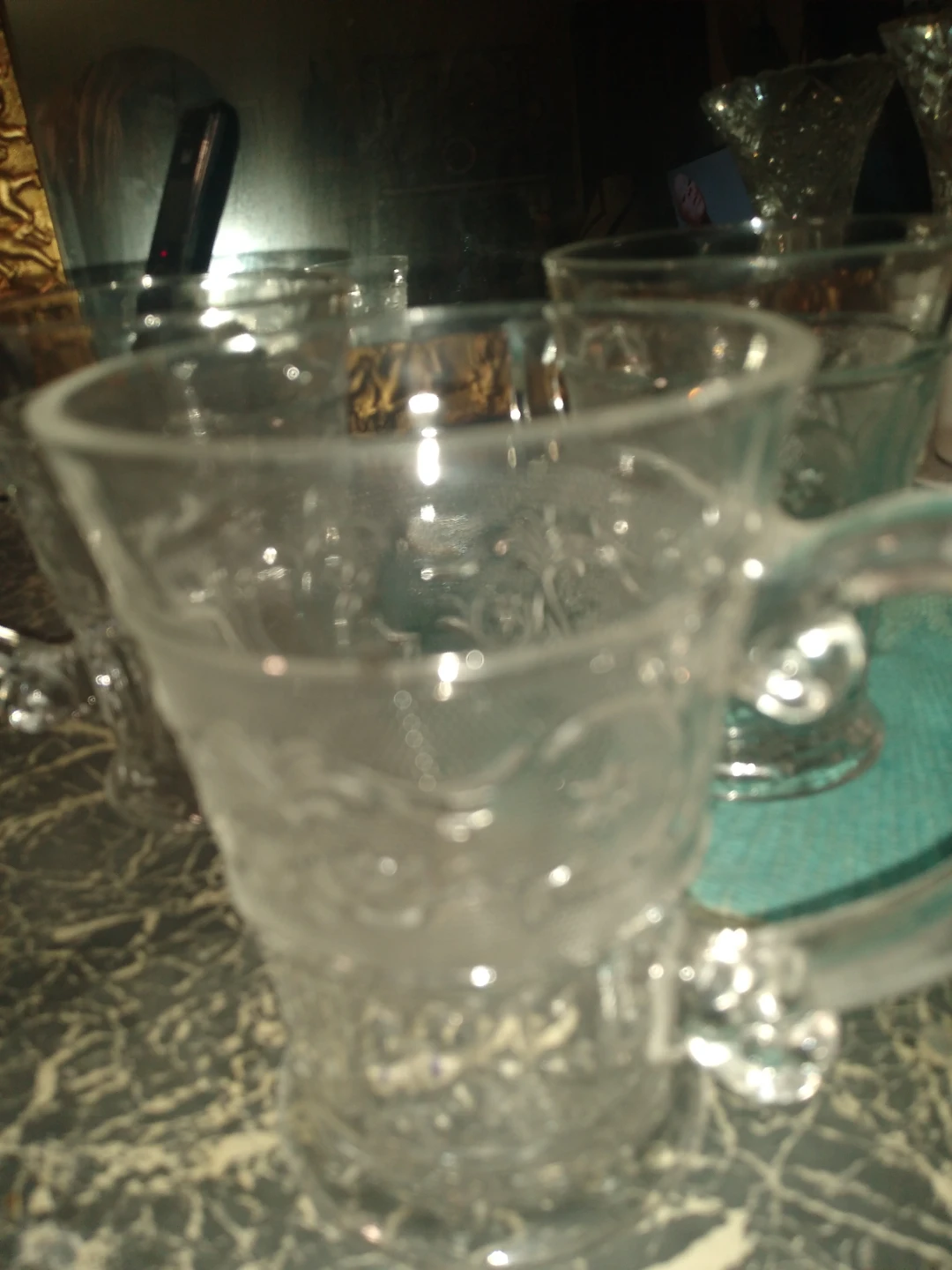 Mikasa lead crystal coffee mugs set of three