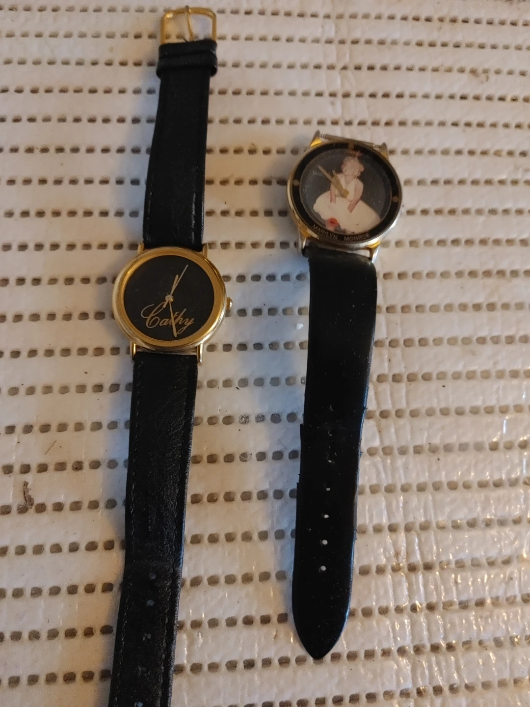 2 Ladies' Leather Strap Watches- 10$ for both