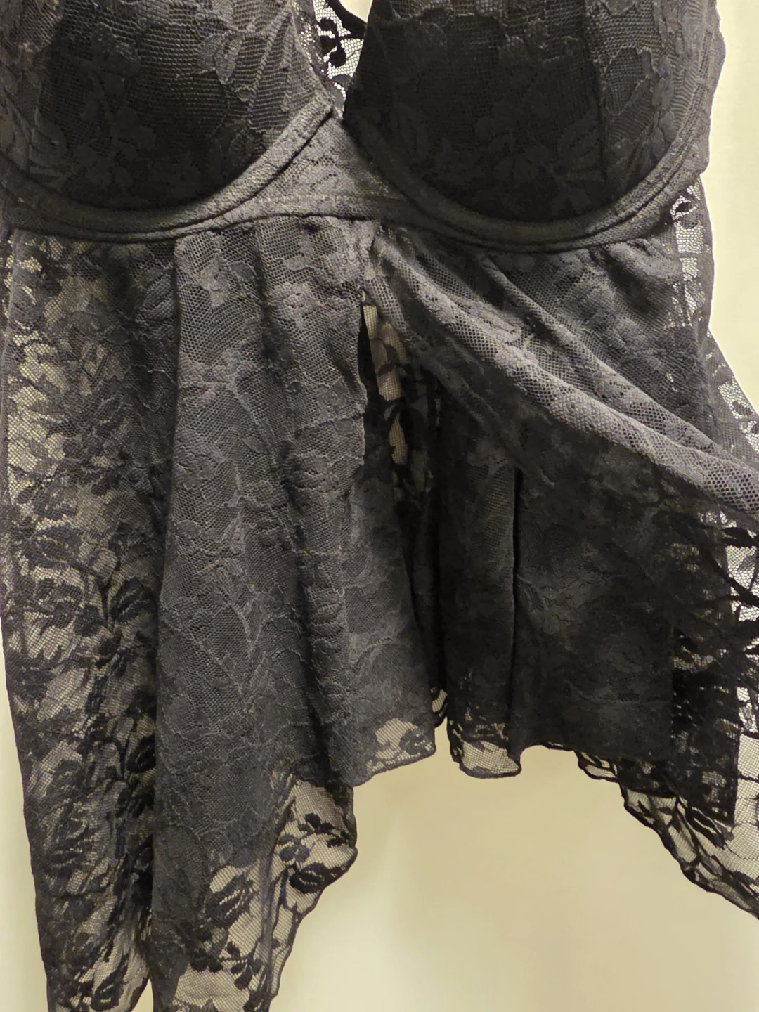 La Vie en Rose Black Lace Babydoll Lingerie - photo 3